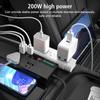 110/220V Transformer Convert 200W Car Inverter Car Converter 12/24V Multi-function Type-C USB QC3.0 Charger Fast Charging Car Accessories For Vehicles
