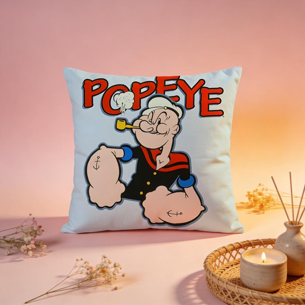 Стильная наволочка Popeye the Sailorful Удобная Прочная Наволочка для Подушки Многоцелевая для Дома Офиса Автомобиля Дивана