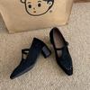 Inner Height Increase Retro Temperament Single Shoes Women's Shoes Spring and Autumn 2025 New Models with Skirt Design Mary Jane Shoes