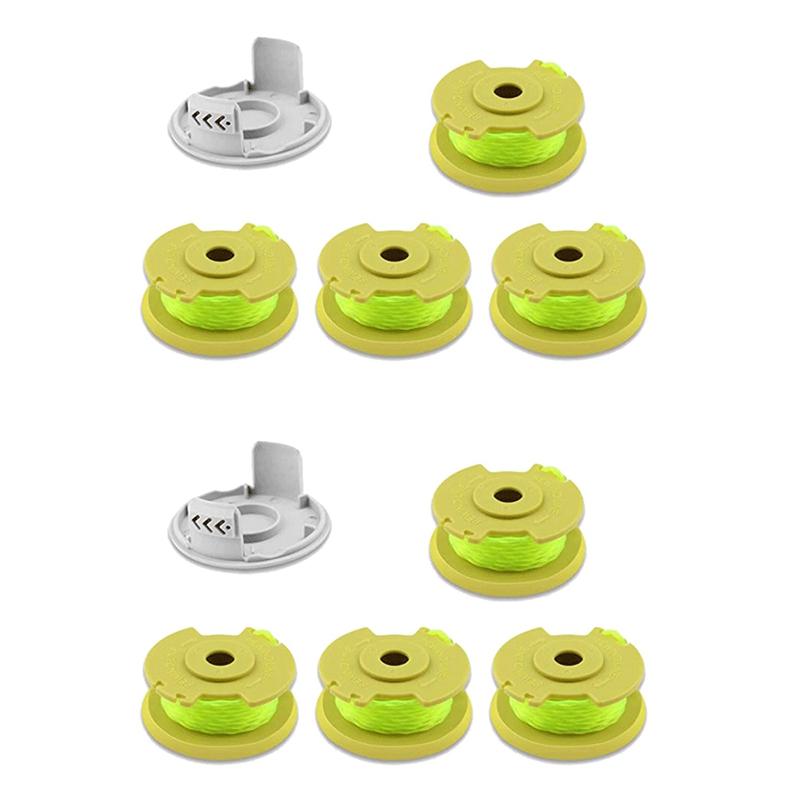8X AC80RL3 Сменная катушка с леской для беспроводных триммеров Ryobi One Plus+ 18 В, 24 В и 40 В, Леска для триммера, Автоматическая подача