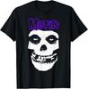 Misfits – Футболка с фиолетовым логотипом-черепом Мужская Женская Футболки Топ