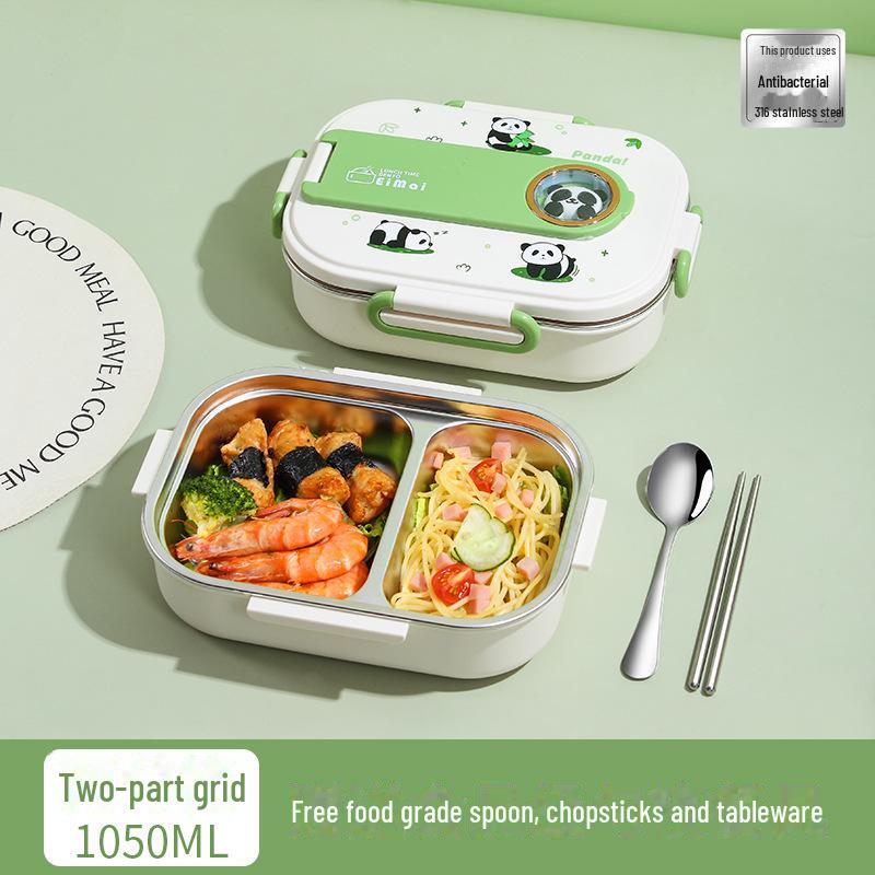 «Детский изолированный ланч-бокс из нержавеющей стали марки 316 с отсеком для подноса»