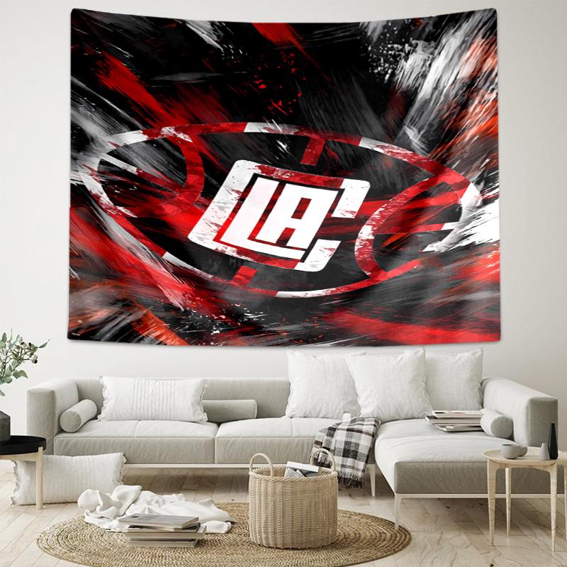 1pc Los Angeles Clippers logo Tapestry, Living Room, Bedroom, Office, Party Decor, Ideal Festive Gift