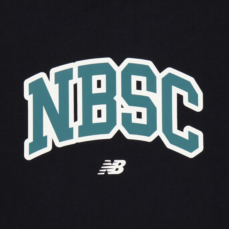 New Balance Big NBSC Graphic T-Shirt Asia Sizing 'Black Blue' Men's AMT42322-BK