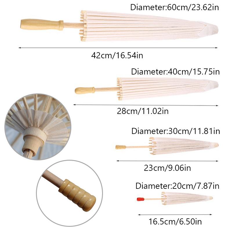 Белый фотореквизит DIY Craft зонтик свадебный косплей свадебная бумага вечеринка декор