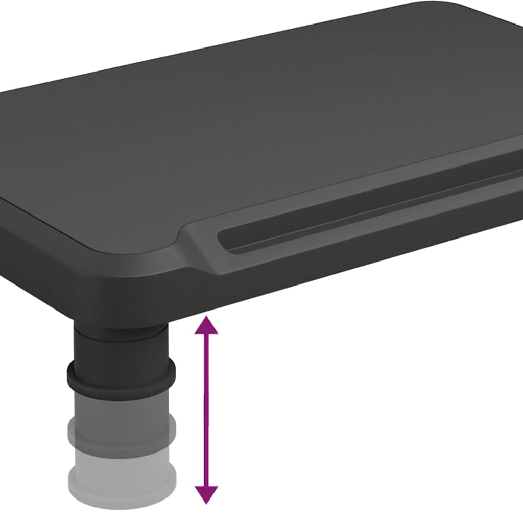 Monitor Stand Black 38 x 24 x 10.5 cm