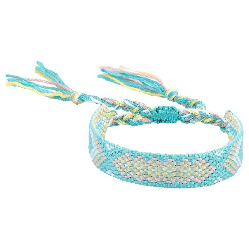 Бохо красочный плетеный веревочный браслет-шнурок для йоги, ручная работа, шикарные браслеты дружбы для мужчин, женщин и детей на удачу