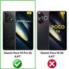 Закаленное стекло для Xiaomi Poco F6 Pro 5G [Упаковка 4 шт.] Защитная пленка для экрана Phonillico