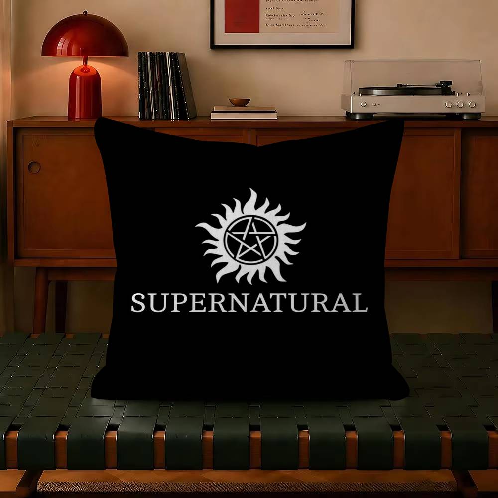 Custom Supernatural Pillowcase Trendystyle decorative throw pillow cover insert not included fauxembroidery design