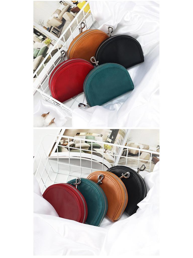 Женский мини-кошелек из натуральной кожи - роскошный летний кошелек из коровьей кожи