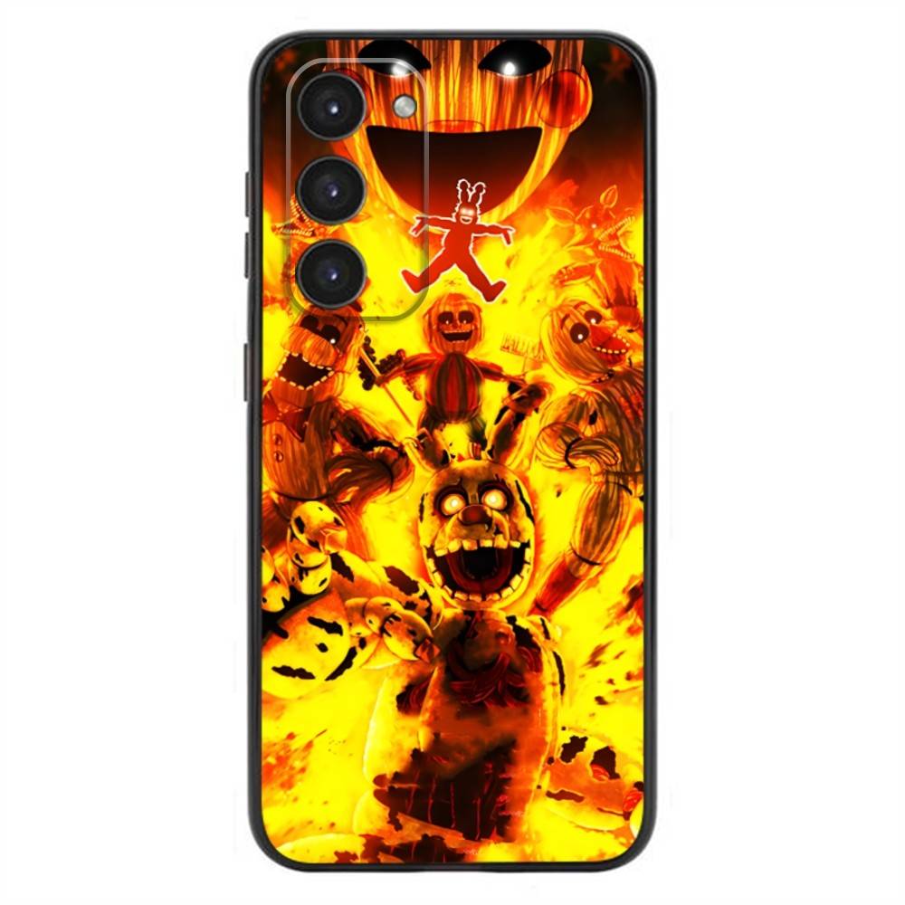 Чехол для телефона Five-Nights-At-Freddys F-Fnaf для Samsung Galaxy A20,21s,22,31,32,52,53,72,73,80,91 Мягкий Жидкий Силикон Черный Чехол