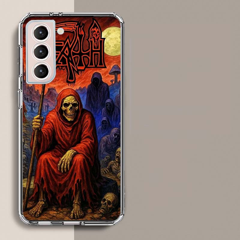 Metal Band D-Death Phone Case For Samsung A16 A26 A36 A56 A17 A15 A25 A35 A55 A14 A24 A34 A54 A04S A05S Galaxy Note 20 10 9 8 A9
