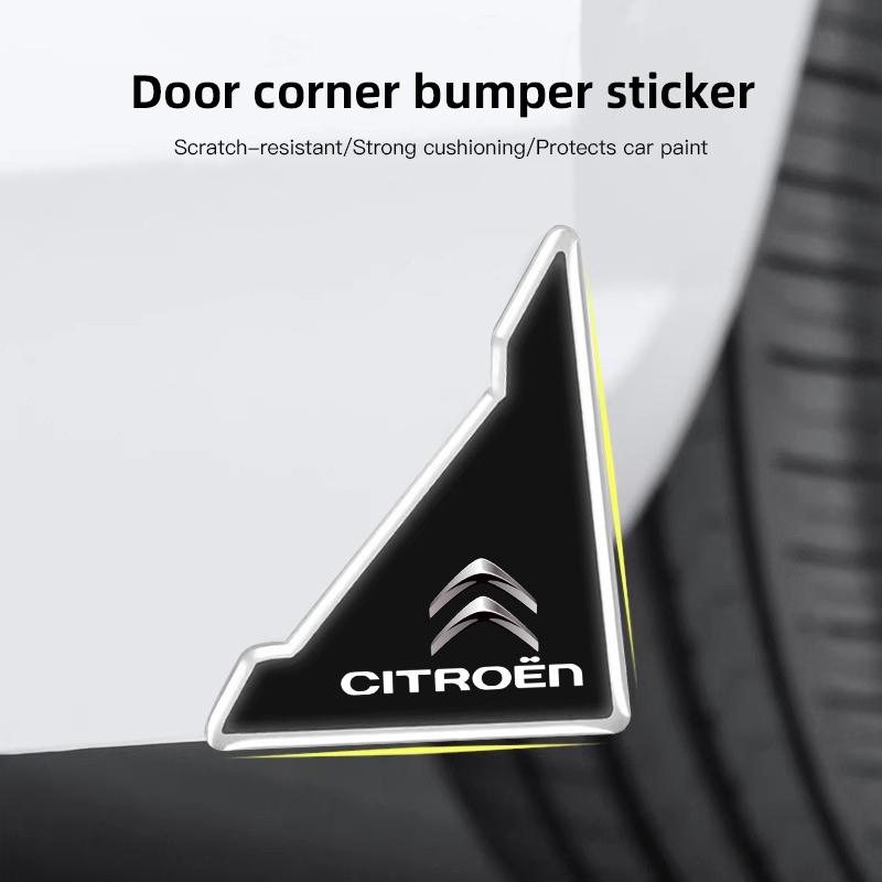 PJHC7 2Pcs Car Door Corner Protector Stickers Decoration For Citroen C4 C3 C2 C1 C5 DS3 Berlingo Grand Jumper Car headrest