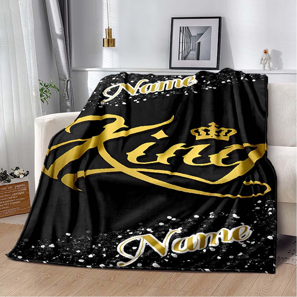 King Customize Your Name Blanket Warm Comfortable And Soft Blankets Are Suitable For Home Chairs Office Sofas Sofas Office Camping And Gifts For
