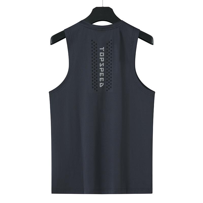 Мужская ультратонкая быстросохнущая эластичная спортивная майка, многоцветная, без рукавов