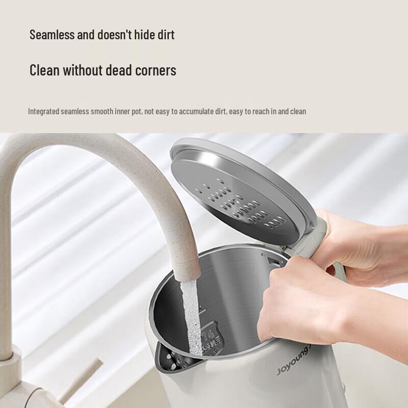 Joyoung 1.7L 316 Stainless Steel Electric Kettle CN plug (adapter included)