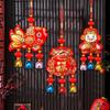 Flocking Lucky Bag Pendant Bell Tassels Spring Festival Pendants  Door Window Wall Decor