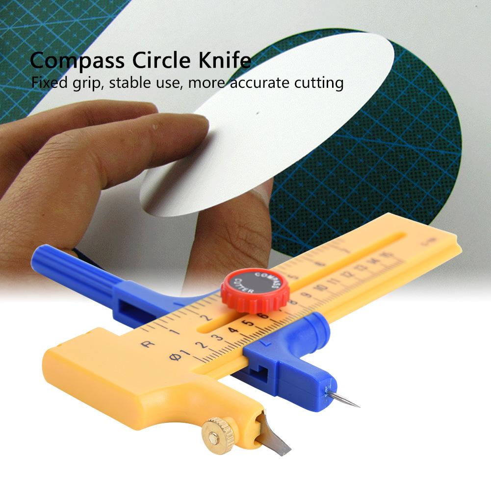 Adjustable Compass Circle Cutter Round Draw Picture Cutting Knife Tool
