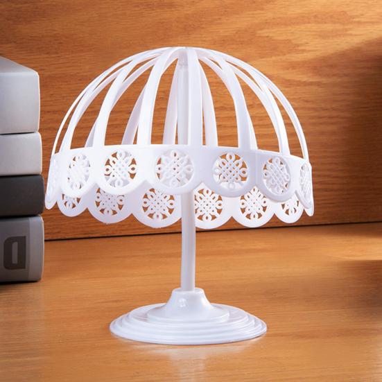 Hat Rack Stand for Hats Wigs Exhibition Multiple Sizes with Lace Edge Bucket Hat Fisherman Hat Display Holder Hat Organizer for Home Stores