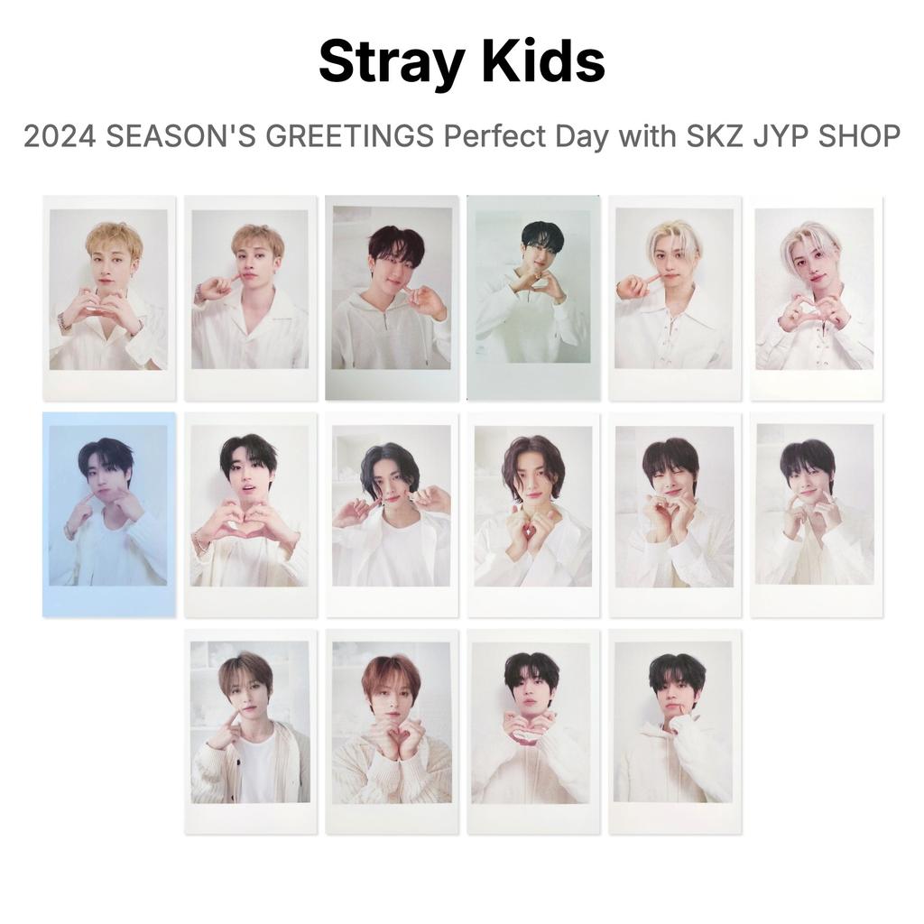 Stray Kids ПОЗДРАВЛЕНИЕ С СЕЗОНОМ 2024 ИДЕАЛЬНЫЙ ДЕНЬ С SKZ Официальная фотокарточка из JYP SHOP