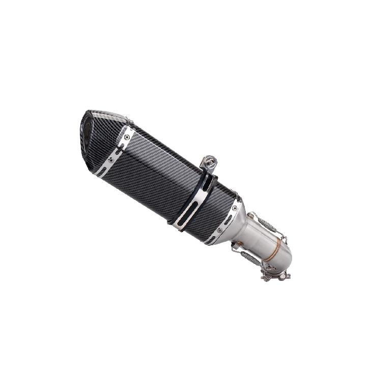 For Suzuki DR250 DR300 HJ300 DR 250 / 300 Escape Motorcycle Exhaust System 51MM Middie Link Pipe With Slip-On Muffler Tips