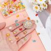 1set 100pcs 10 colors Transparent Electroplate Glass Beads AB color Faceted Rectangle Mixed color 7x4.5x3.5mm Hole: 1.2mm 10pcs/color