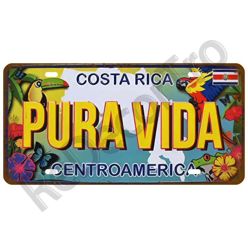 Vintage Tin Sign For Bar Pub Man Cave Club Wall Decoration California TinPlates Plate Plaque Madrid Paris Decor City Metal Sign