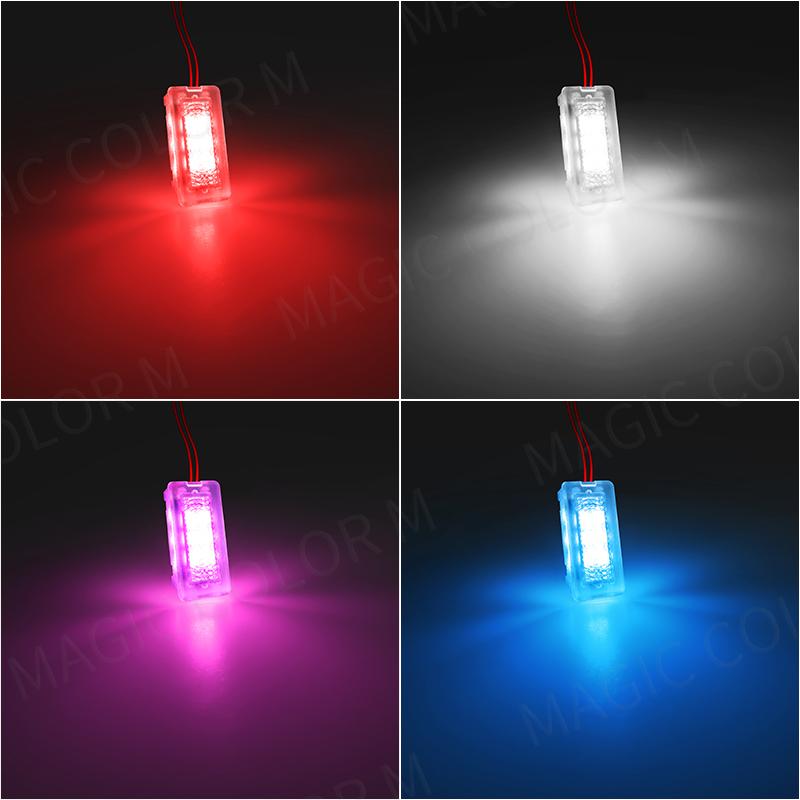 LED Atmosphere Footwell Lights For Model 3 Y S X Interior Floor Door Puddle Decorative Lamp Car Accessories