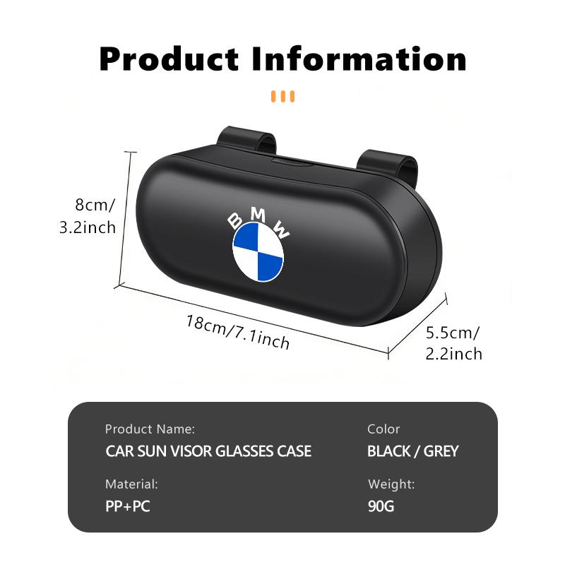 Car Sun Visor Sunglasses Storage Glasses Box Interior Accessories For BMW M3 M5 X3 E93 F10 F20 F30 F40 F15 F25 F26 F31 F49 F86