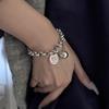 925 Sterling Silver Goodluck Brand Ball Bracelet Female Retro Punk Fashion Temperament Jewelry Accessories Party Couple Gift