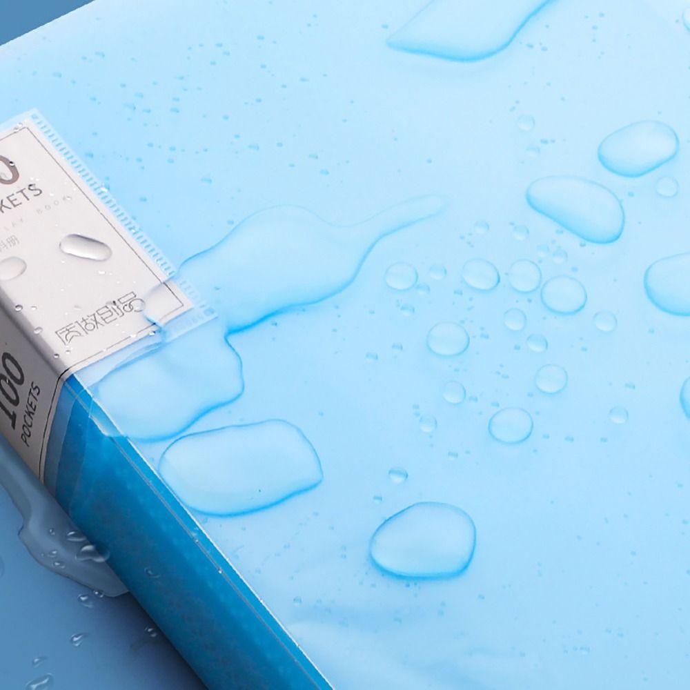 Waterproof Storage Booklet 20/30/60/100 Pages A4 File Folder High Quality File Bag Student Gift