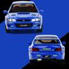 1/32 Scale Subaru Impreza Rally Alloy Racing Model Open Door Desk Ornament Sound Light Children's Toys Boy Gift