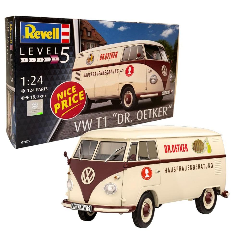 Пластиковая модель Revell VW T1 Oetker 07677 1/24 Dr.