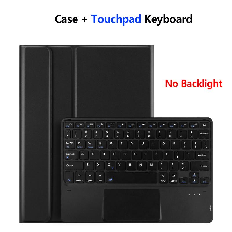 Keyboard Case For iPad Pro 11 1st 2nd 3rd 4th Air 4th 5th Air 11 Inch M2 M3 Touchpad Backlight Smart Cover With Pencil Holder