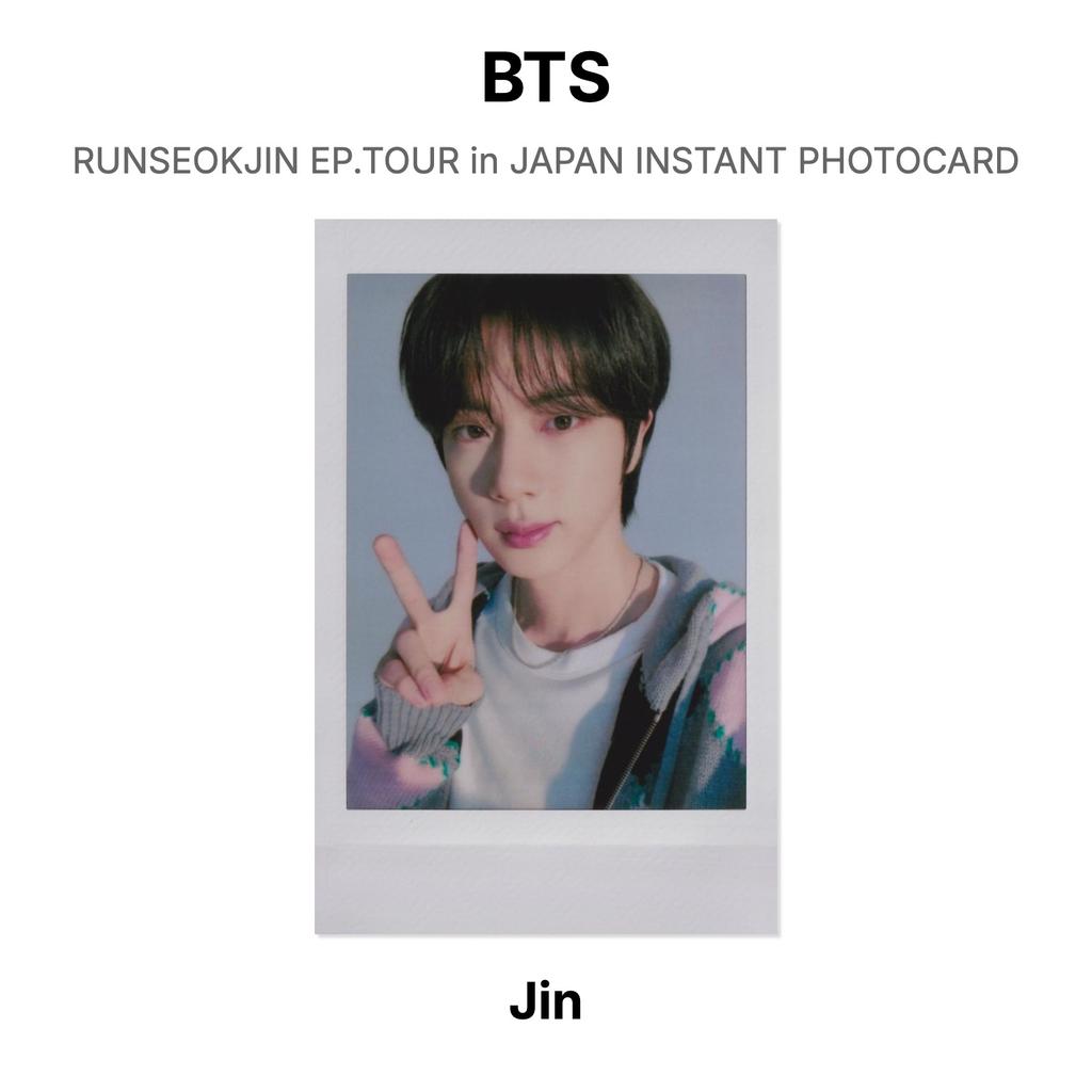 BTS RUNSEOKJIN EP.ТУР по ЯПОНИИ МГНОВЕННАЯ ФОТОКАРТОЧКА Официальная фотокарточка
