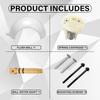 Flush Ball and Shaft Kit 385318162 for Sealand/Dometic RV Toilet Traveler VacuFlush All Foot Flush Toilets Boat RV Toilet Parts