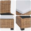 Middle Sofa with Cushions GENDT Natural Rattan Natural