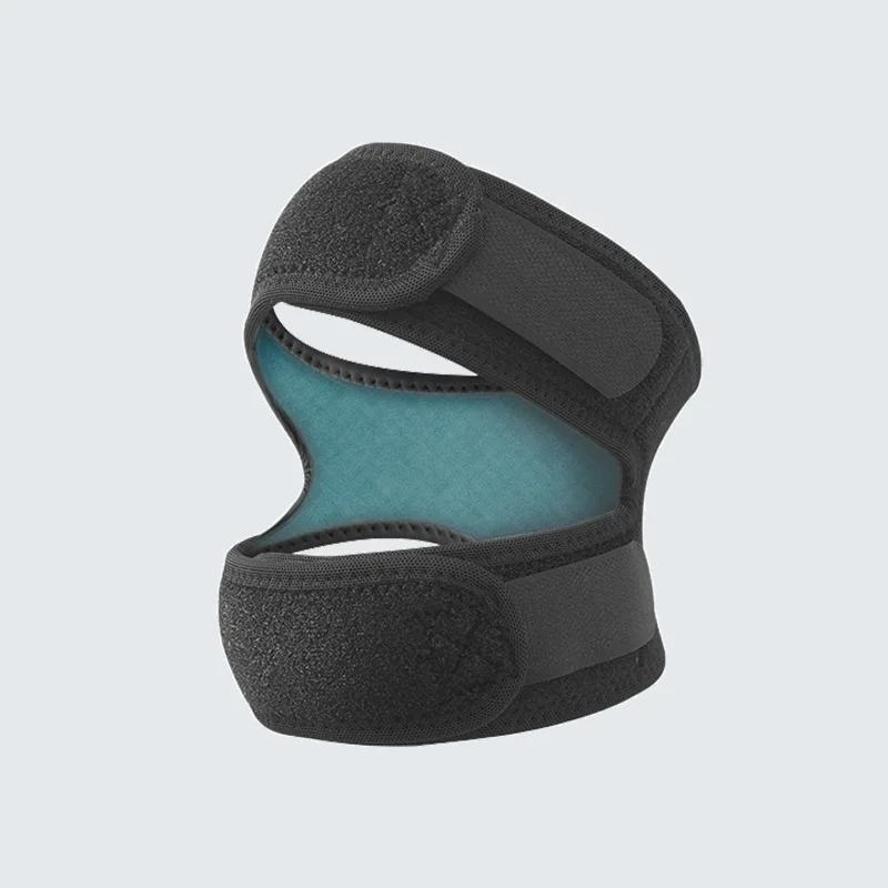 1 шт. Встроенная силиконовая пателлярная лента Спортивный наколенник Регулируемый с амортизацией Товары для фитнеса и спорта