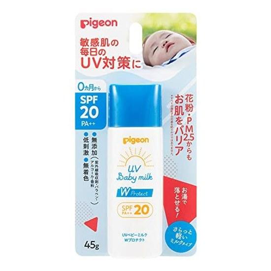 PIGEON UV Детское молочко W Protect SPF20 45г