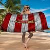 As Monaco Crest Beach Towel Microfiber Beach Towel, Lightweight and Quick-Dry, for Summer Travel, Swimming Pool Fan Birthday Gift