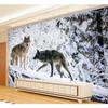 3D Обои Современные Простые Волк Животное Пейзаж Фотообои Гостиная Телевизор Диван Фон Настенная Живопись