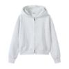 Women's Trendy Korean Style Heavyweight Hooded Zip-Up Cardigan Jacket - 350g Casual Autumn Sweatshirt.