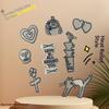 1Set Heart Cat Skull Birds Embroidered Patches Clothing Hat Bag Shoe Repair Material Phone Gift Box Decor Diy Accessory