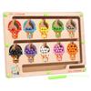 Magnetic Color & Number Maze Wooden Montessori Children Toys  Learning Education Toys Color Matching Wooden Toys Gift For Kids