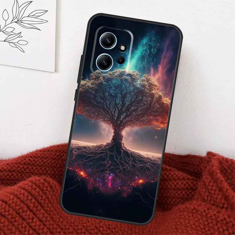 Tree of Life Space Galaxy Stars Case For Xiaomi Redmi Note 14 13 12 11 10 15 Pro Plus Cover For Redmi 15 15C 10C 12C 13C 14C