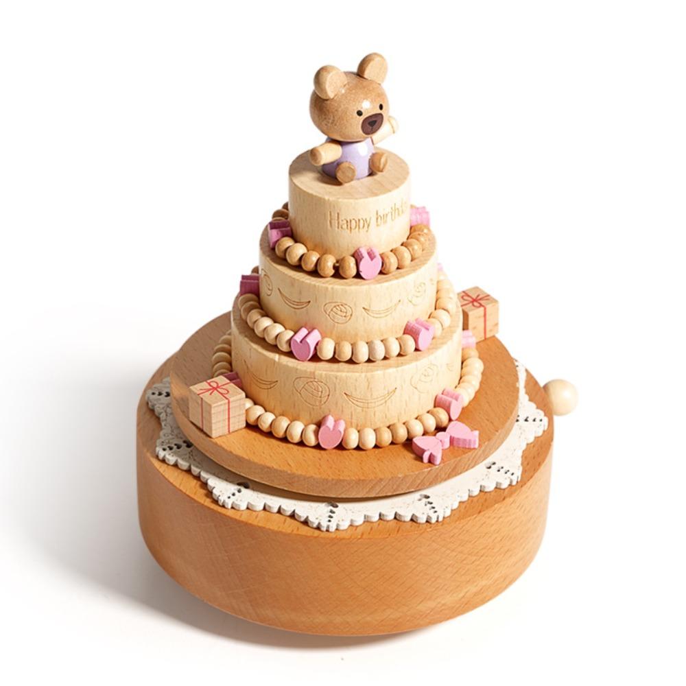Ballet Dancing Girl Wooden Carousel Music Box Musical Jewelry Box  Children's Toys