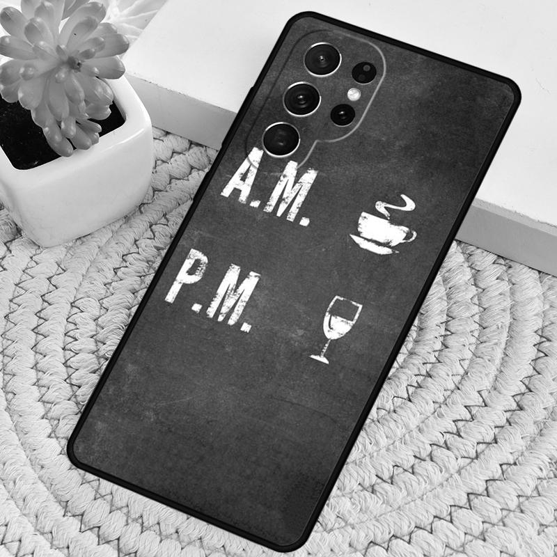 Coffee Wine Cup Phone Case for Samsung Galaxy note 10 pro S26 Ultra S23 S24 FE S25 S21 S22 PLUS shockproof Cove