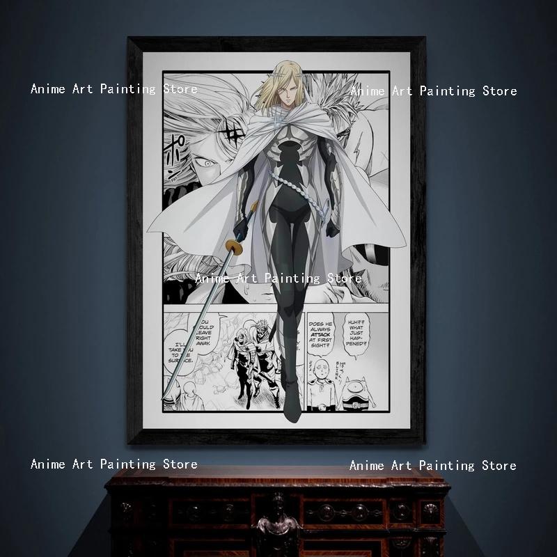 Плакат One Punch Man, печать на холсте, японская экшн-аниме, мультяшные настенные художественные фотографии для детской комнаты, украшение для дома