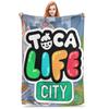 Toca Life Box Toca Boca Милое Игровое Одеяло Мягкое Теплое Фланелевое Плед Покрывало для Кровати Гостиной Пикника Путешествия Дома Дивана