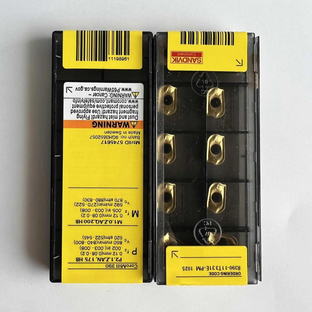 Original Sandvik / R390-11T331E-PM 1025 / Carbide CNC Blade 10 Pieces